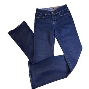 Paige Jeans Flare Women's 28 Tall Blue Hidden Hills Mid Rise Y2K Western USA